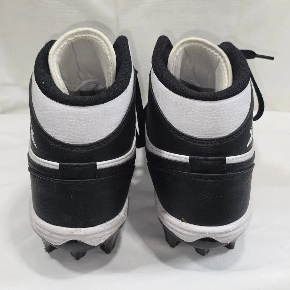 Jordan 1 Mid TD Football Cleats Panda Black White FJ6805-100 Mens 9